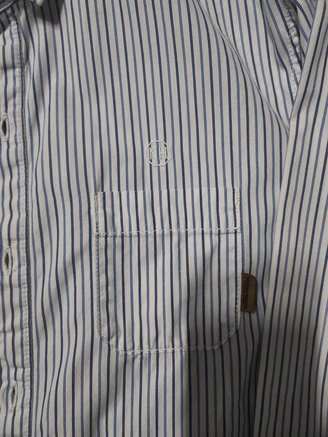 네이버후드 스트라이프 셔츠 상품이미지2