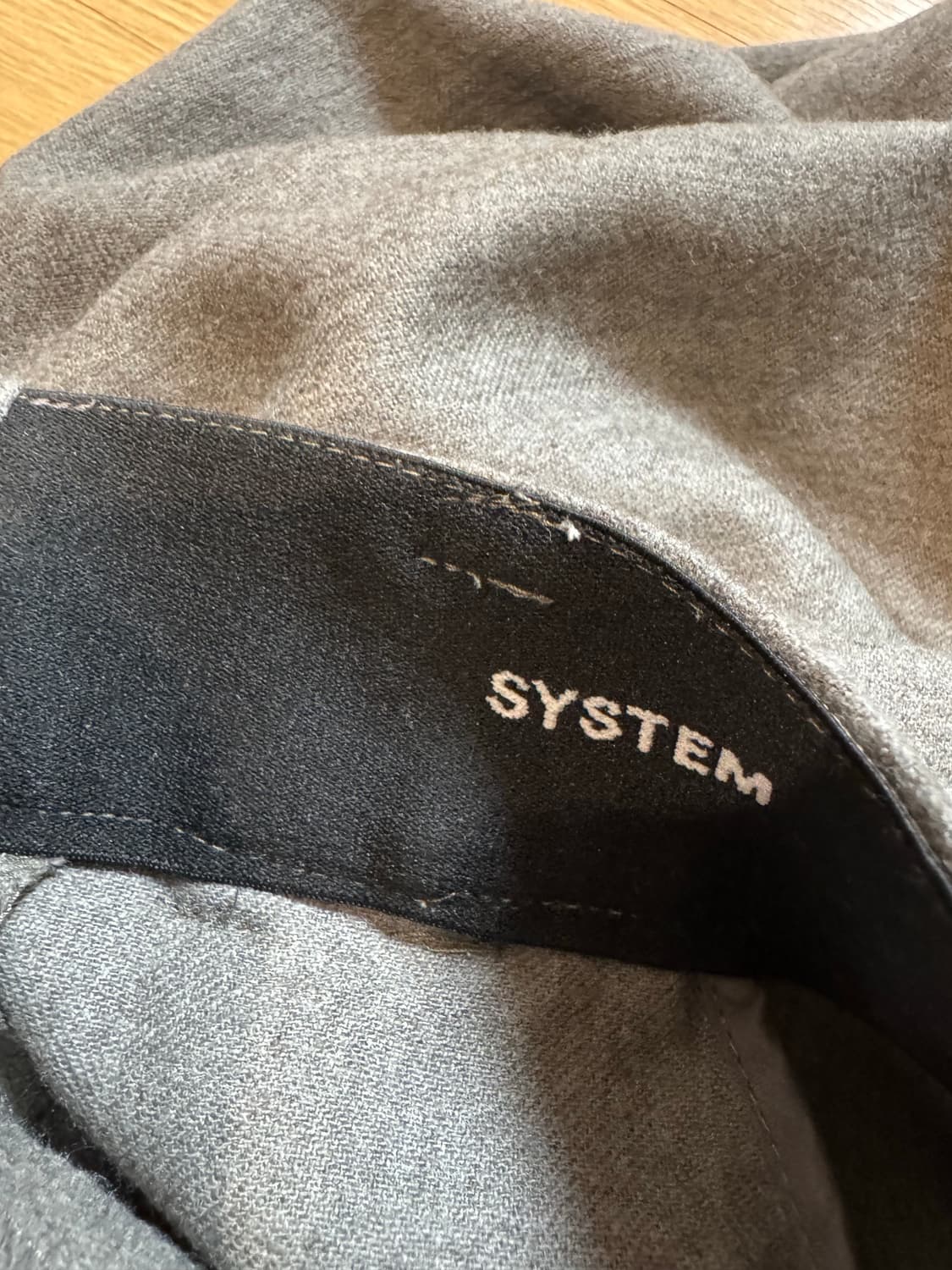 한섬 system 시스템 캐시미어블렌드 와이드 팬츠 상품이미지8