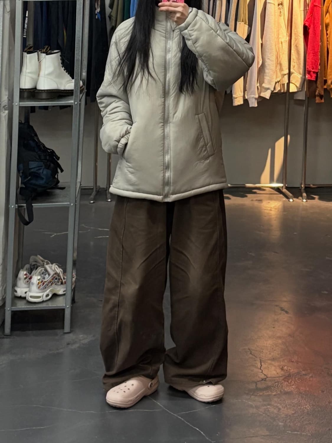 엔조블루스 하프 패딩 자켓 A3145 상품이미지1