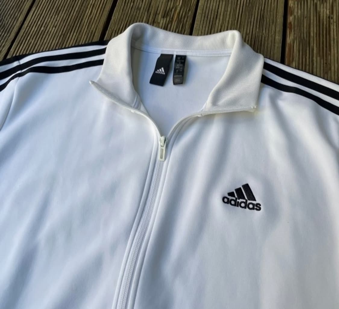 아디다스 흰검 화이트 트랙탑 져지집업 상품이미지2