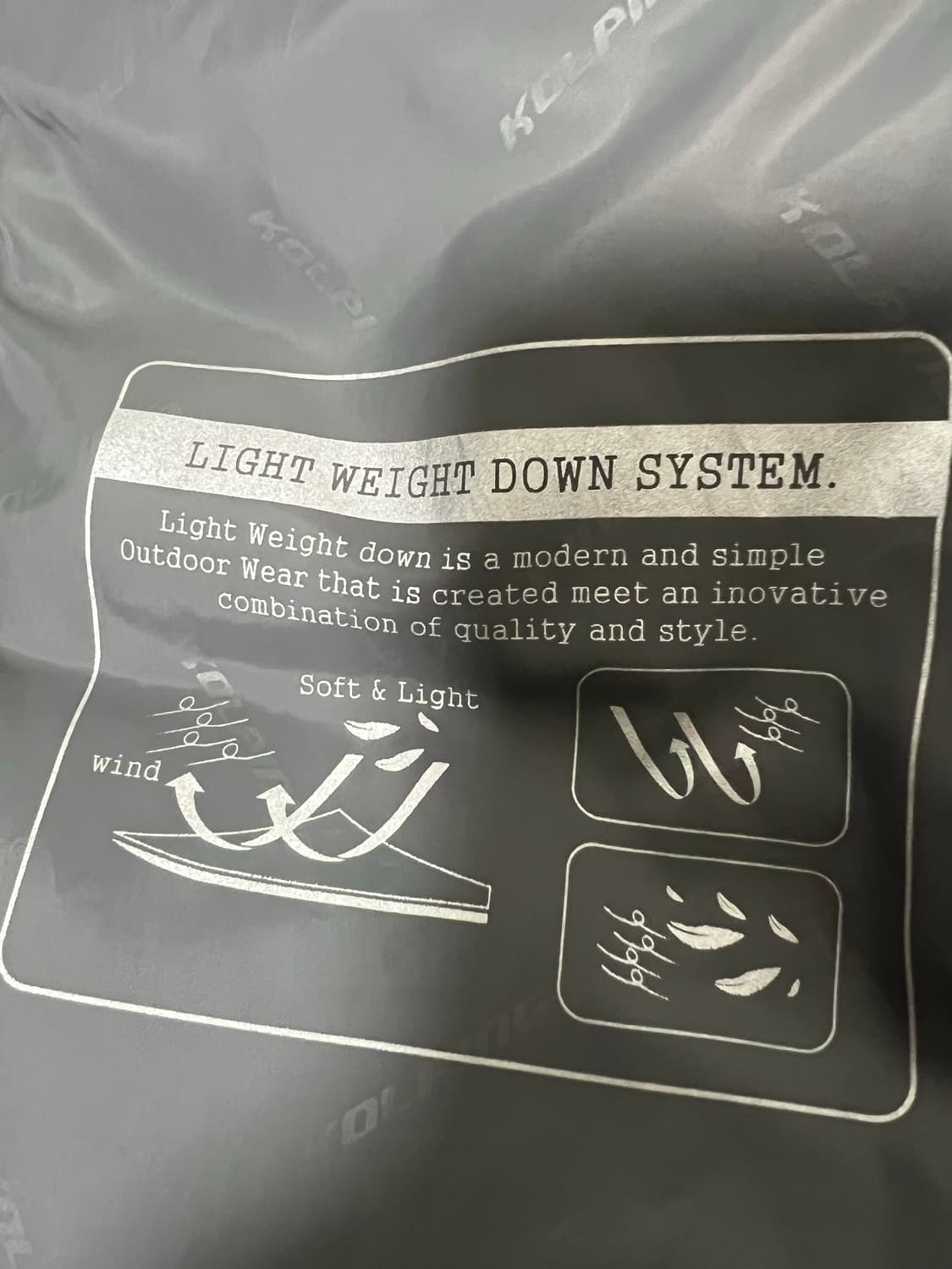 KOLPING (콜핑) 라이크 다운 패딩 상품이미지6