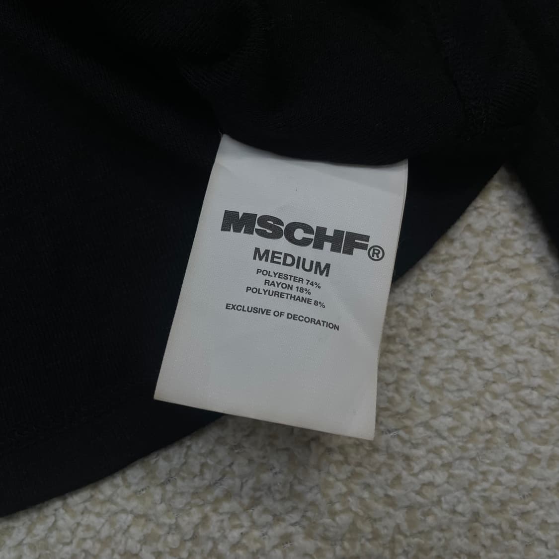 미스치프 Mischief 카울 넥 셔링 탑 블랙 상품이미지5