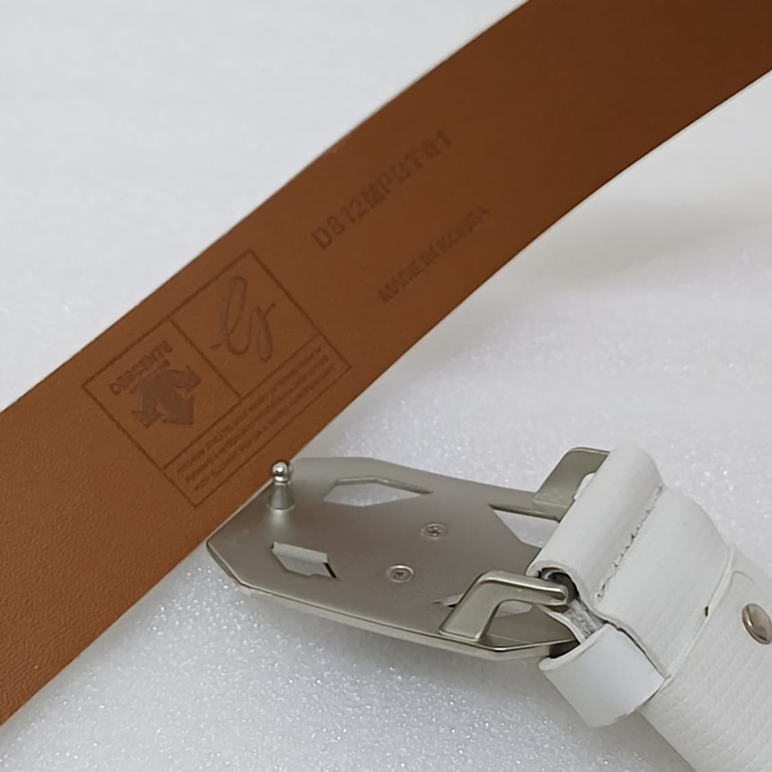 데상트 골프 남성 가죽 벨트 튼튼 흰색 사랑봉봉
 상품이미지5