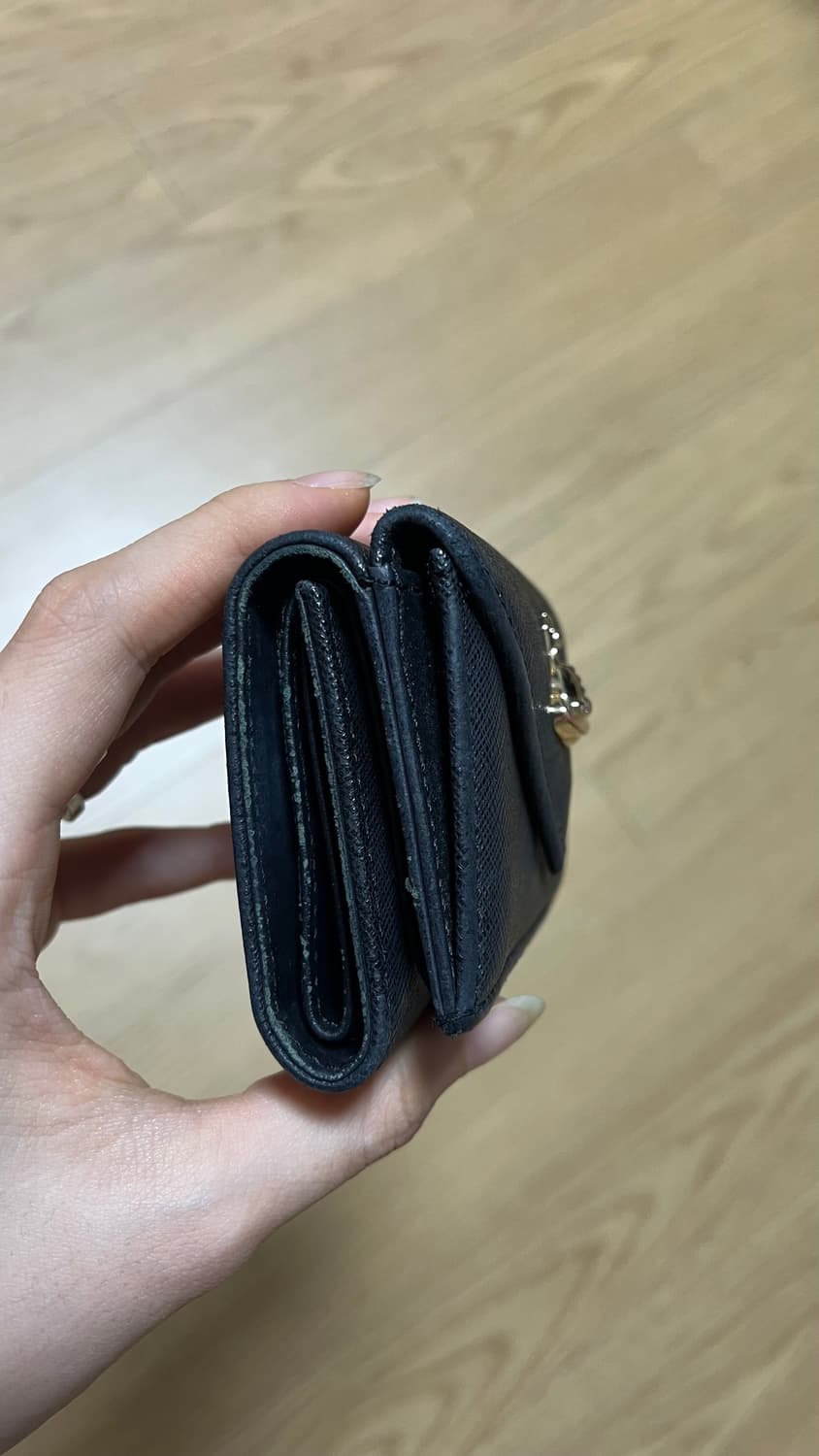 [정품] 비비안 웨스트우드 사피아노 엔벨로프 3단 지갑 (블랙) 상품이미지3