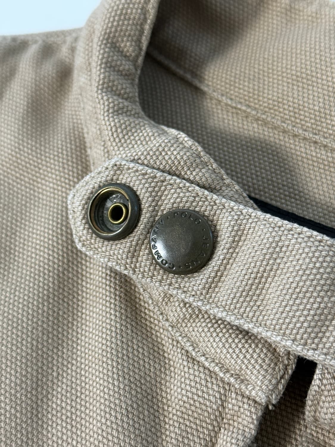 폴로 진스 캔버스 코튼 베이지 바이커 자켓   상품이미지7