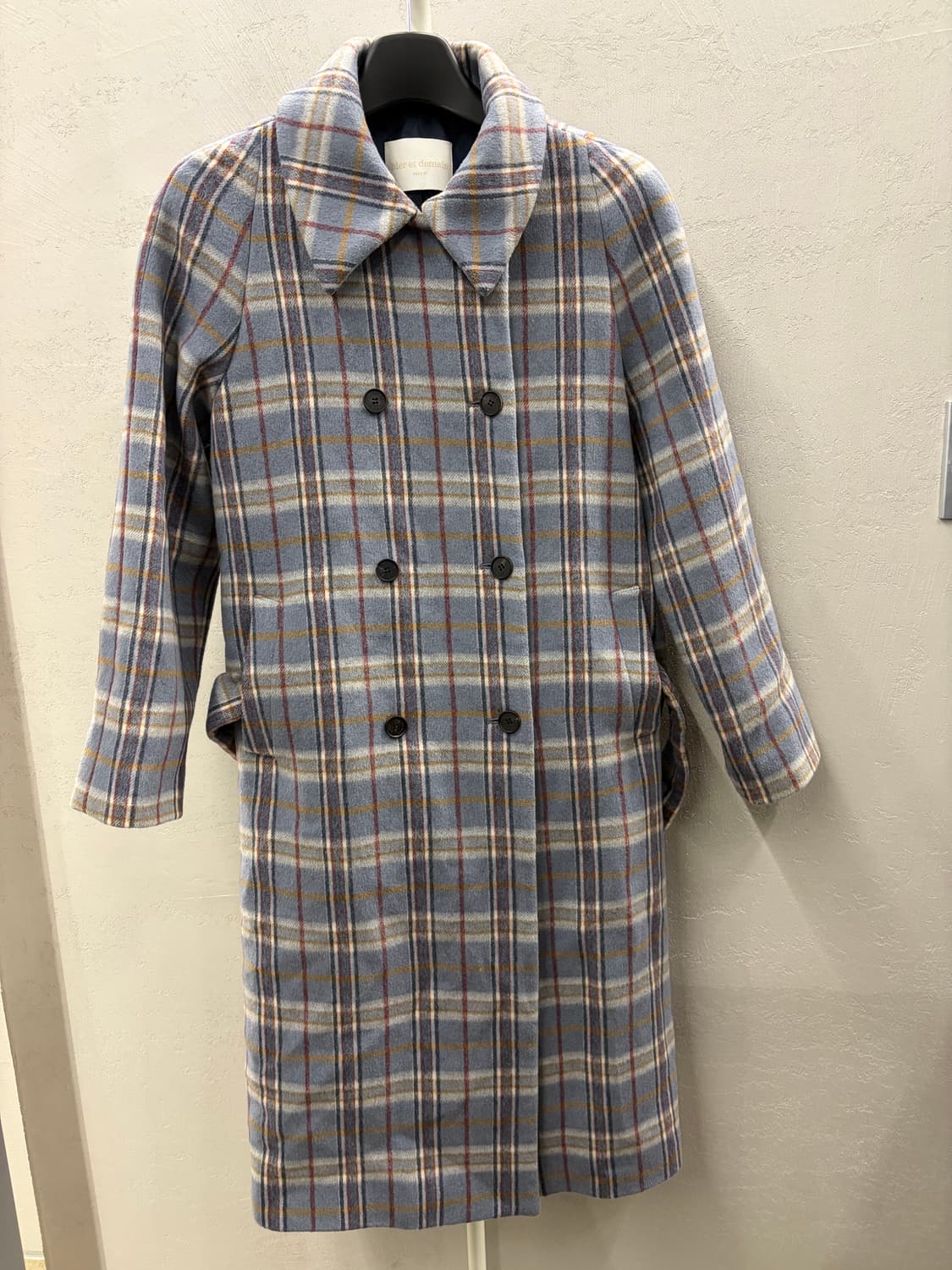 Hier et Demain 엣드맹 Check long coat M 상품이미지7