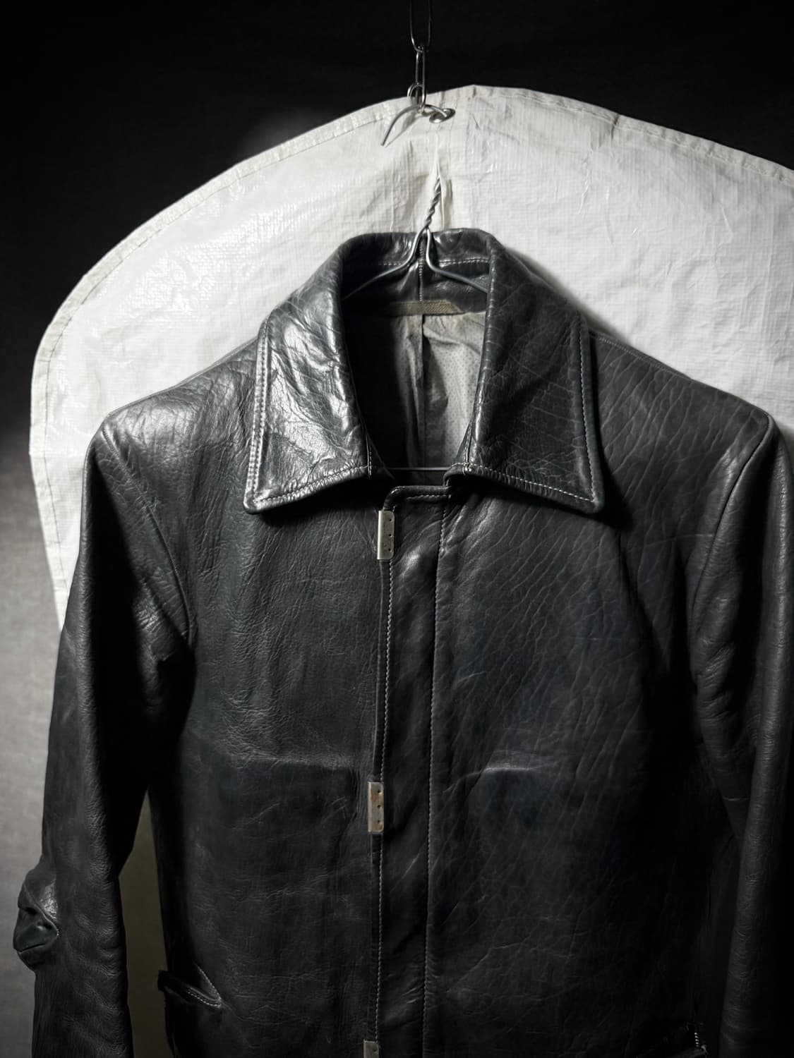 캐롤 크리스찬 포엘 스카스티치 레더 자켓 상품이미지4