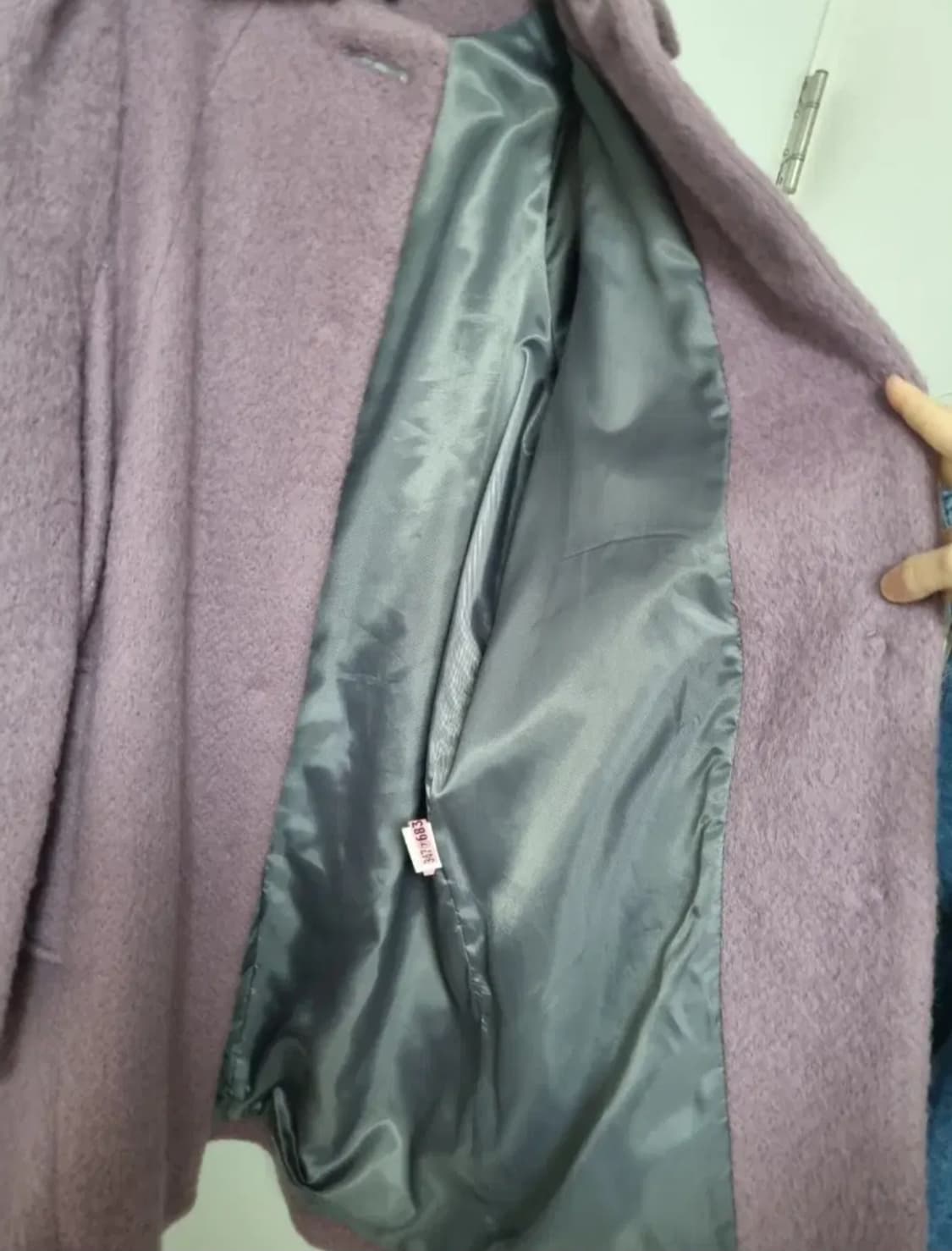 라벤더 울 알파카 코트 (세탁 완료) 상품이미지8