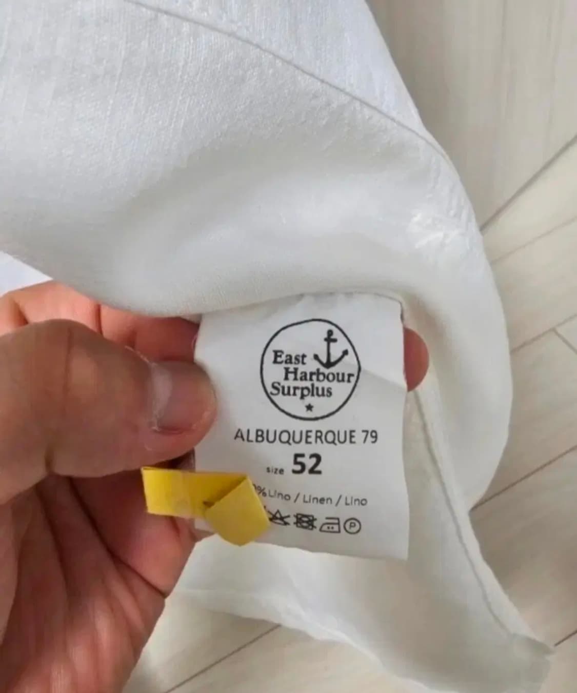 이스트하버플러스 화이트셔츠 자켓 52사이즈 상품이미지2