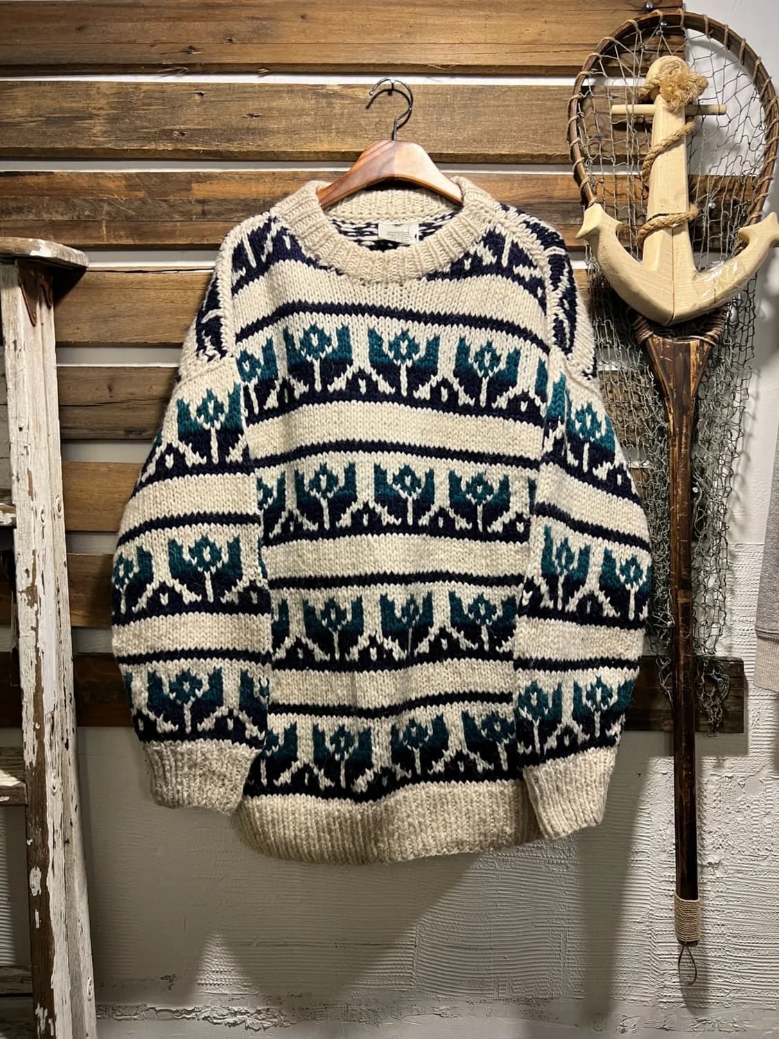 [XL]90's 빈티지 핸드메이드 에콰도르 스웨터 니트 상품이미지1
