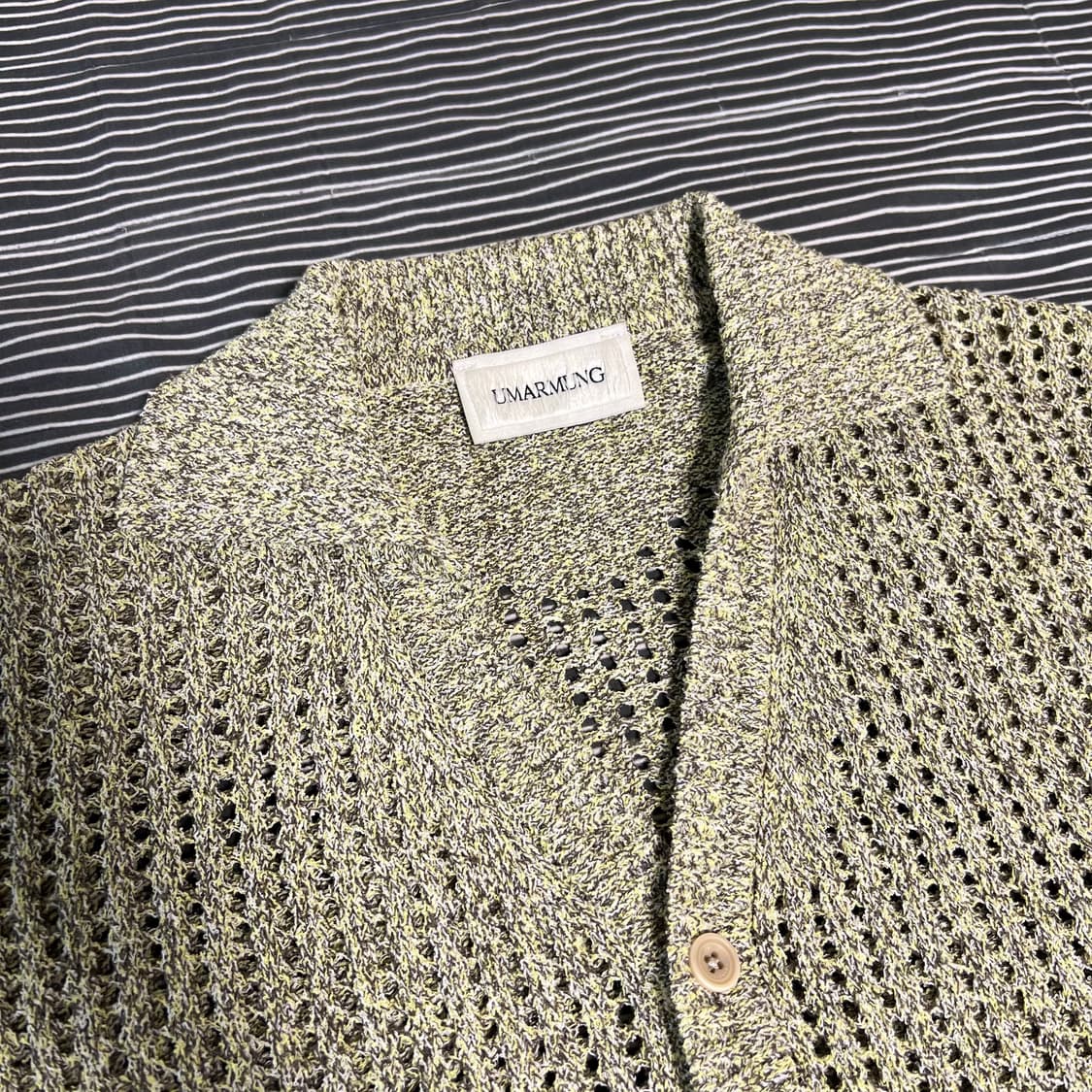 우마뭉 린넨 부클 크로셰 니트가디건 - 가든 M 상품이미지5