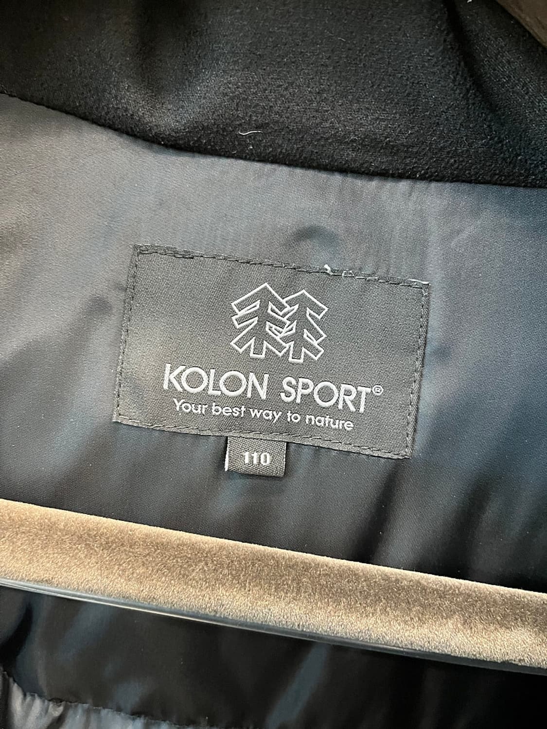 105-110) 코오롱 블랙퍼 구스패딩  상품이미지5