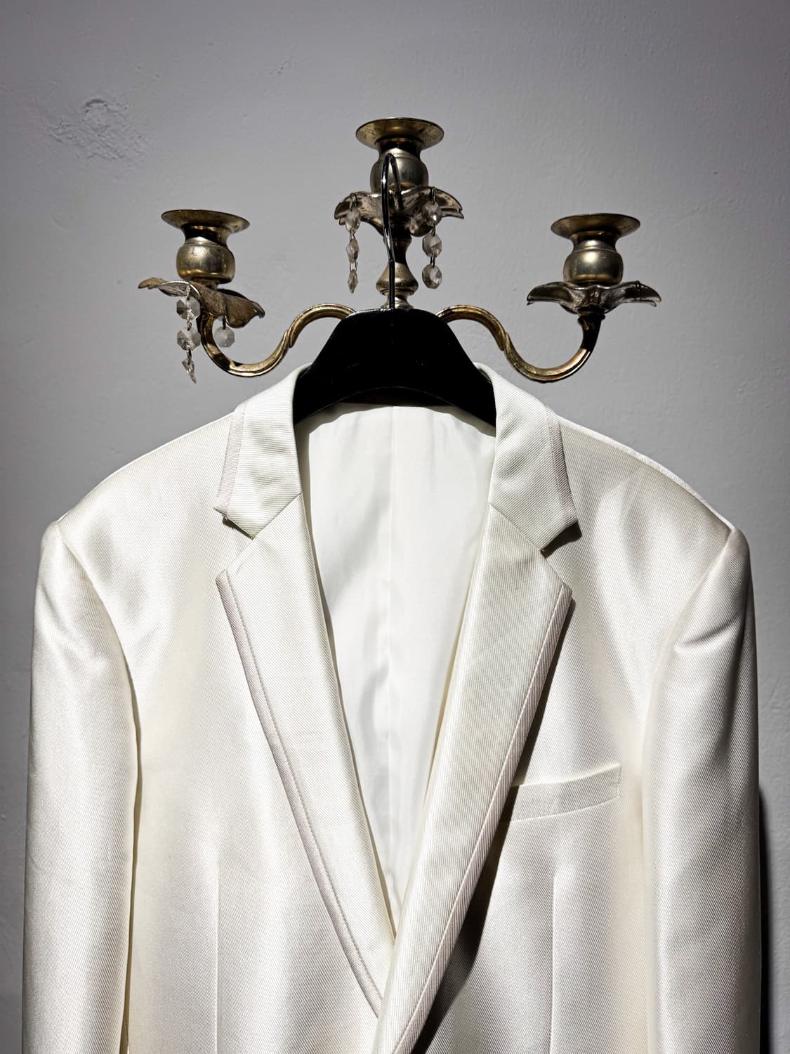 White Smoking Jacket & Vest 2p 상품이미지3