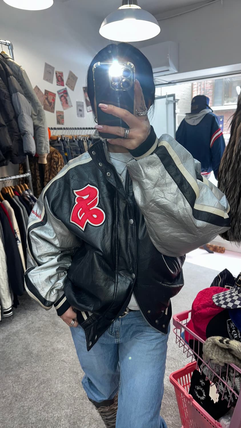 미즈노 블랙/실버 올드스쿨 바시티 자ㅅXL 상품이미지1