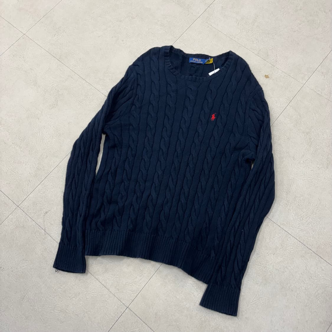 폴로 랄프로렌 케이블 네이비 포니 니트 상품이미지1