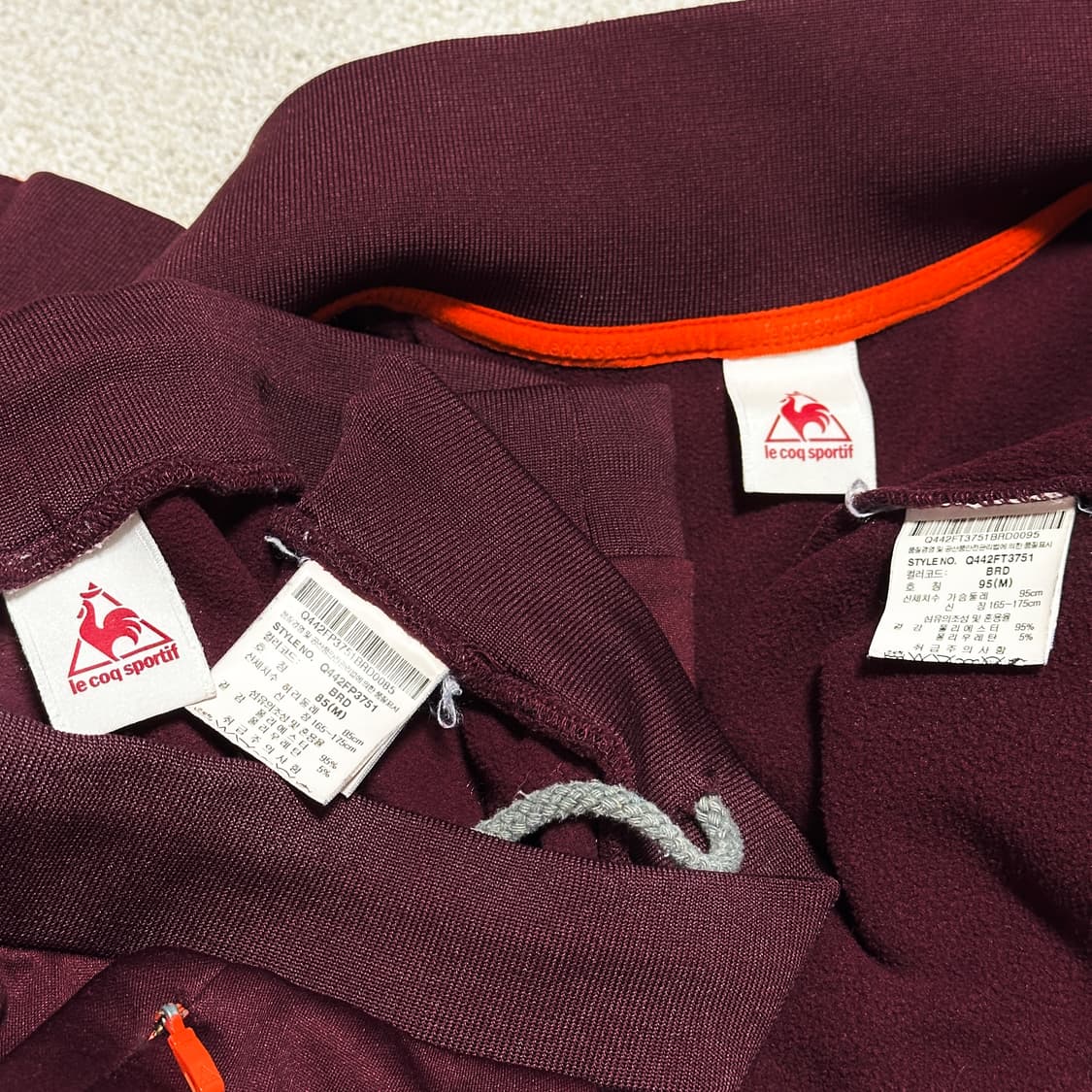 르꼬끄 기모 트레이닝 셋업 상품이미지9