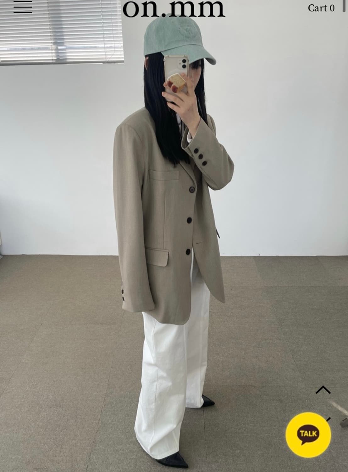 온음 베이지 블레이져 상품이미지3