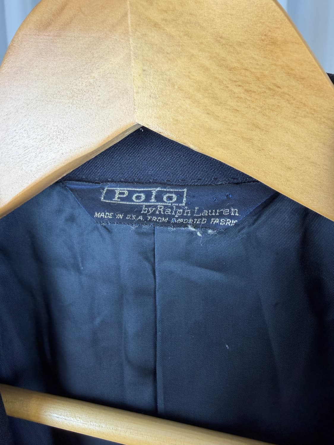 Polo]90‘s(구)폴로 금장 블레이저 네이비 유니온 메이드 44 상품이미지5