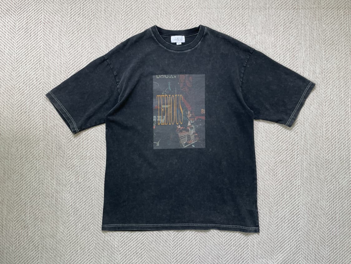 빈티지 TEDIOUS 투어 밴드 반팔티셔츠  J04337 상품이미지4