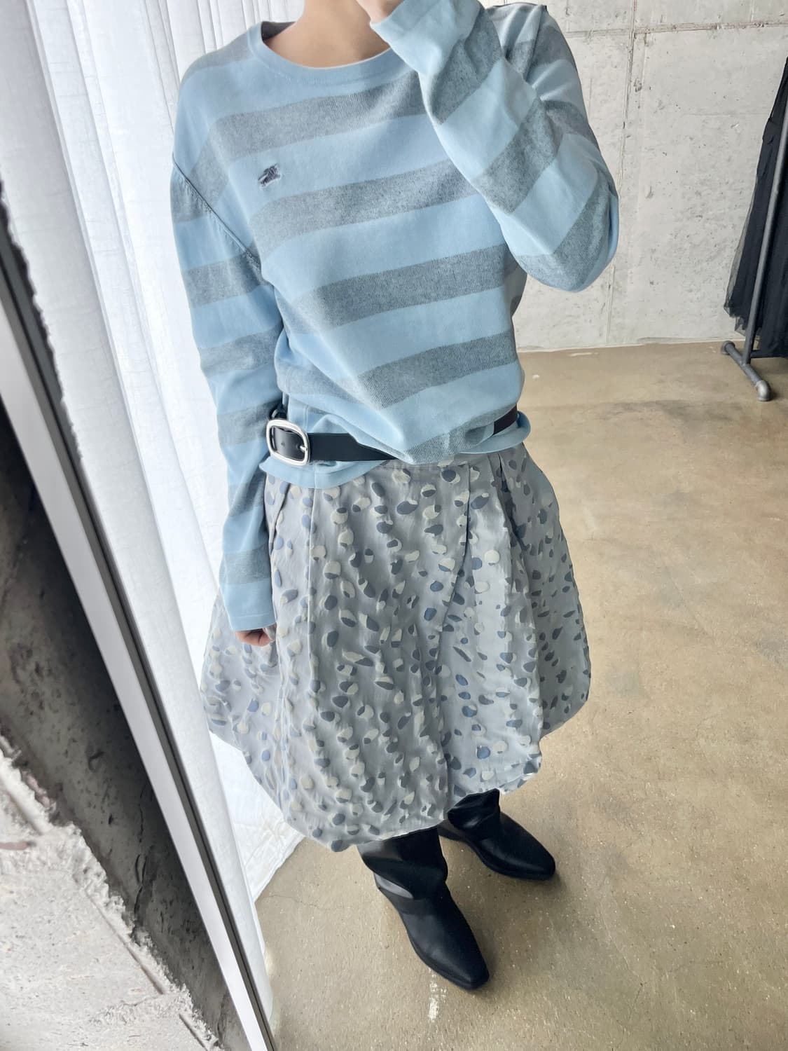 Burberry 버버리 로고 스트라이프 스웨터 블루 상품이미지2