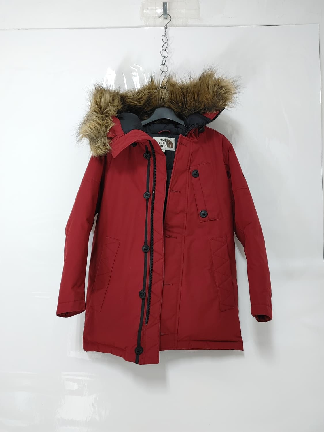 THE NORTH FACE 노스페이스 여성 거위털 폴리퍼 후드패딩점퍼 상품이미지1