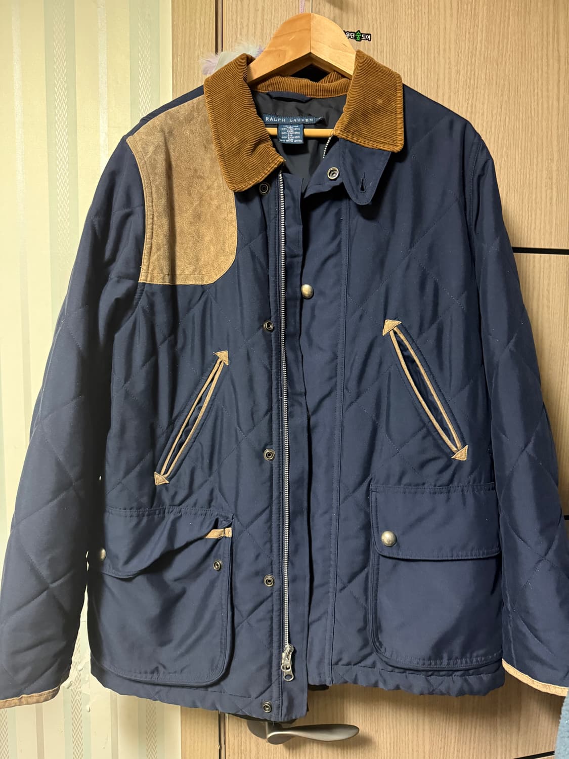 [M] 폴로 랄프로렌 퀼팅자켓 네이비 상품이미지1