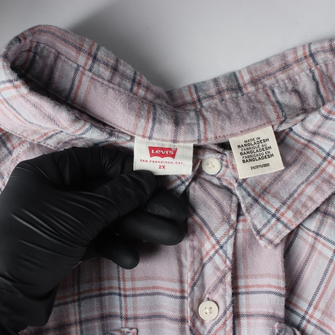 리바이스 핑크톤 타탄 체크 투포켓 셔츠 2X 상품이미지5