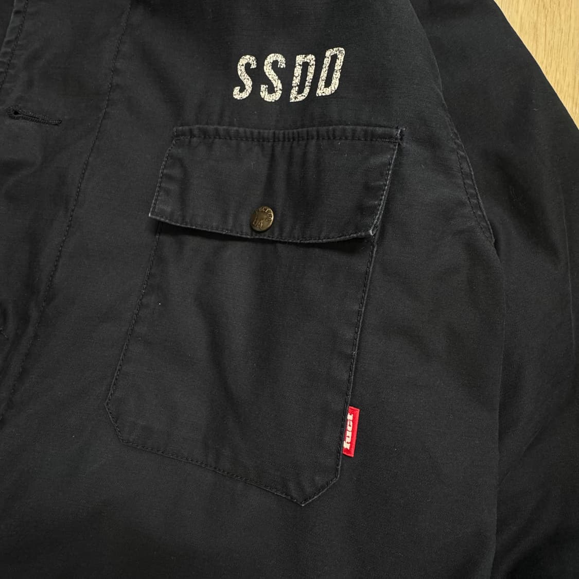 2013 FW FUCT SSDD 퍽트 네이비 데크 자켓 XL 상품이미지3