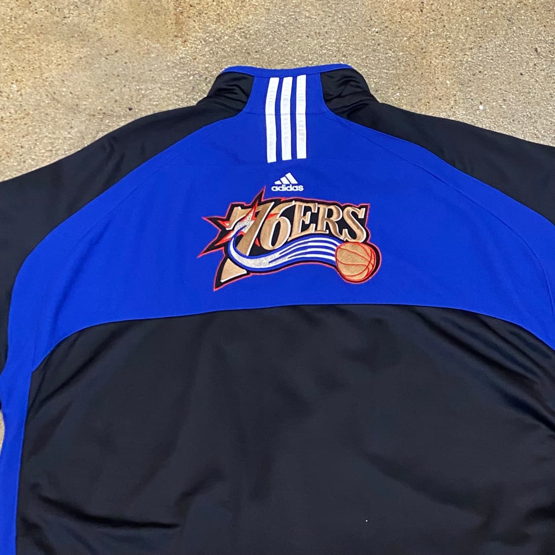 90s 미국 빈티지 아디다스 선수용 필라델피아 76ers 농구 슈팅 져지 상품이미지2