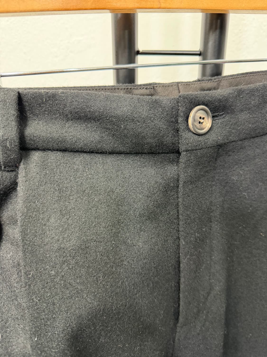 정품) 타임옴므 24ss 캐시미어 와이드 슬랙스 팬츠 78(30) 상품이미지4