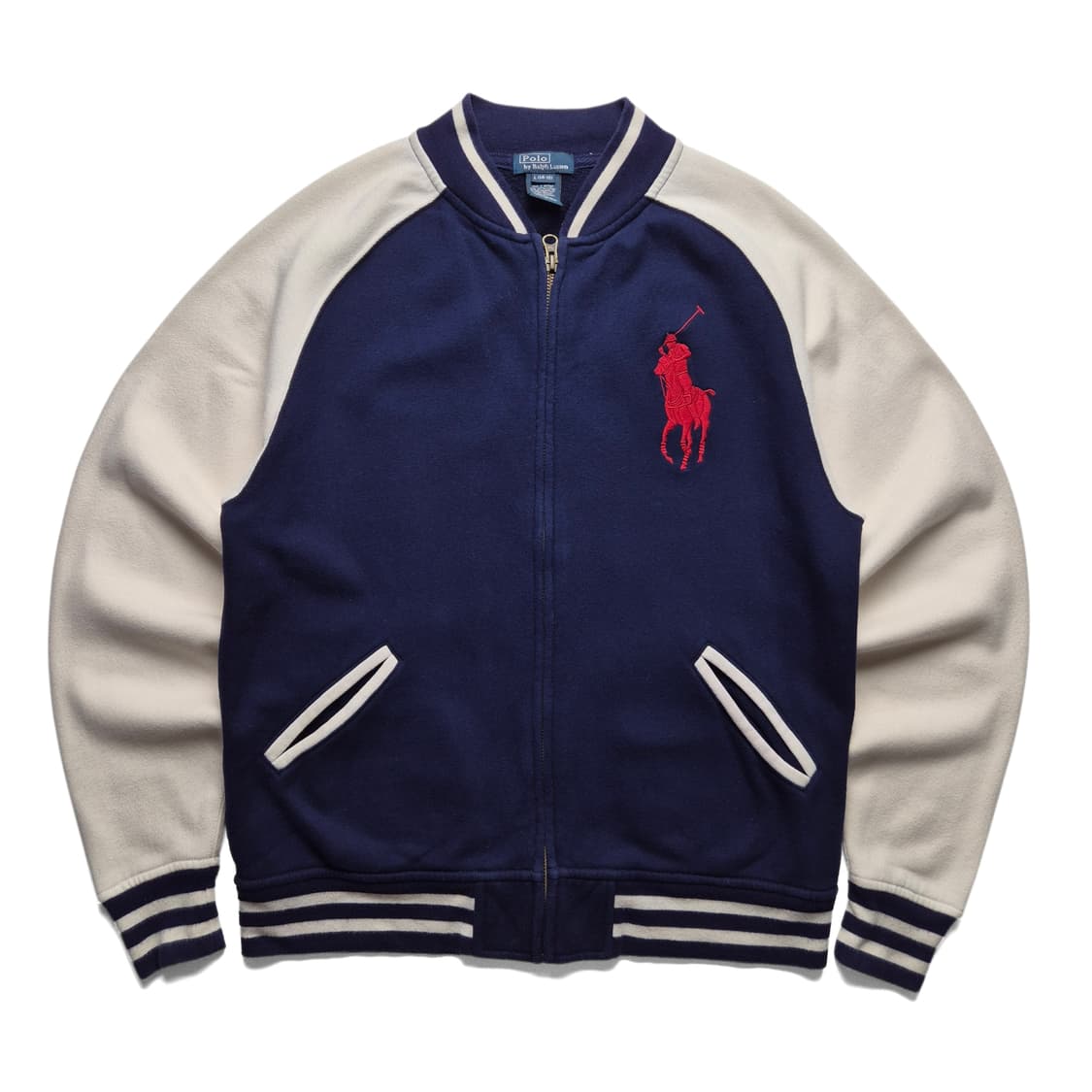 [L(14-16)] 폴로 랄프로렌 빅포니 바시티 집업자켓 상품이미지1