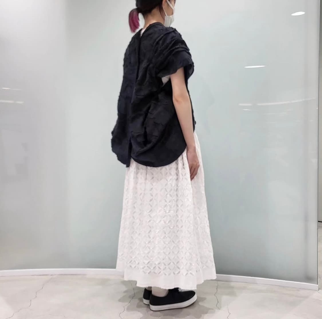 24ss 타오 꼼데가르송 플라워 반팔 블라우스 m 상품이미지4
