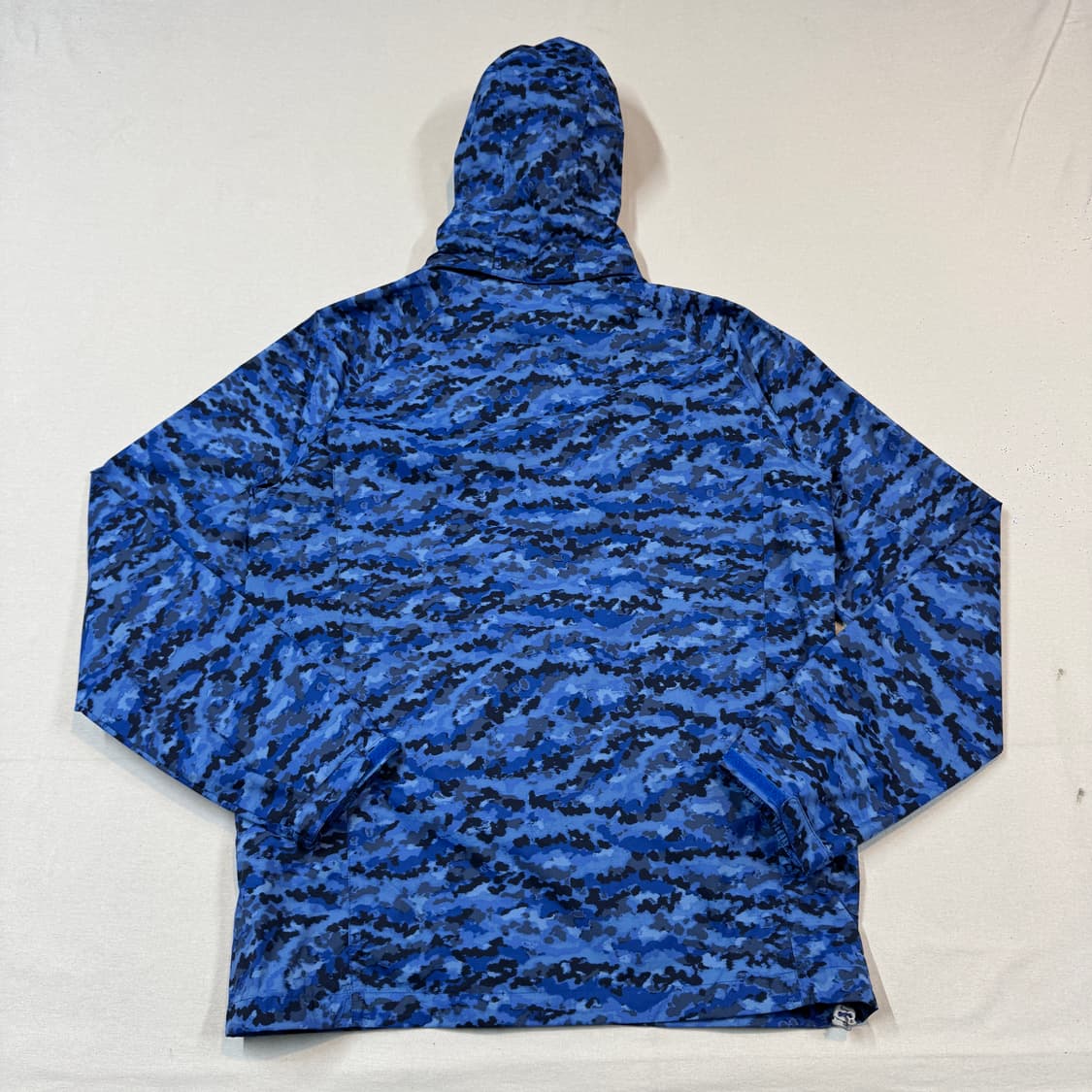 L) 컬럼비아 블루 카모 후드 얇은 바람막이 상품이미지6