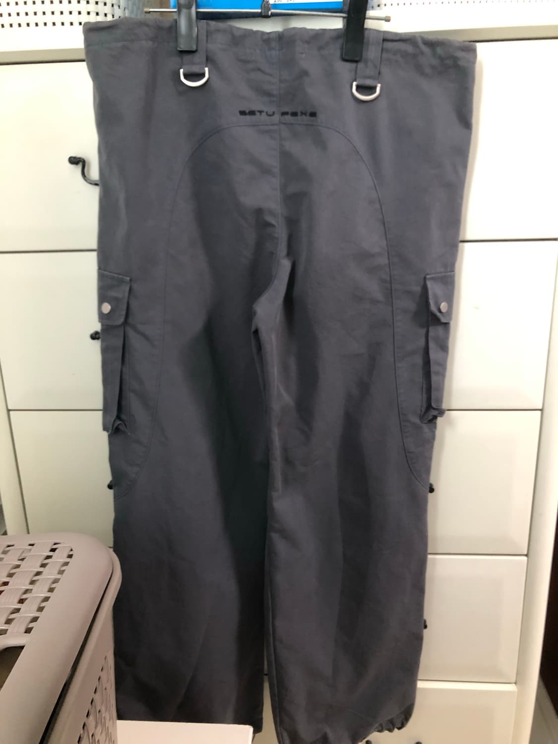 Utility flap button cargo Pants 차콜 블루 상품이미지3