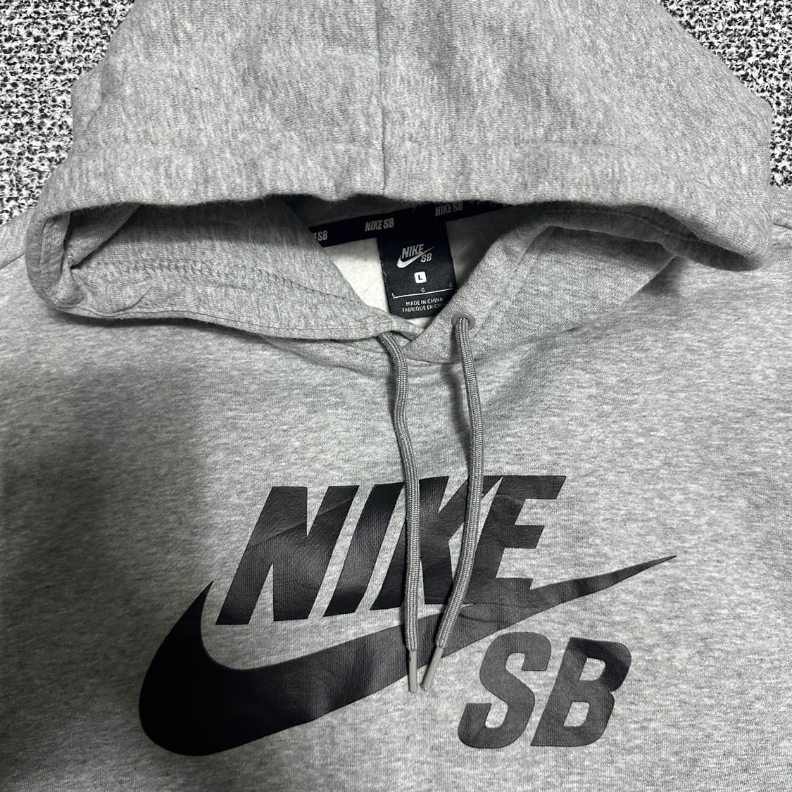 (L) 나이키 SB 회색 후드티 상품이미지2