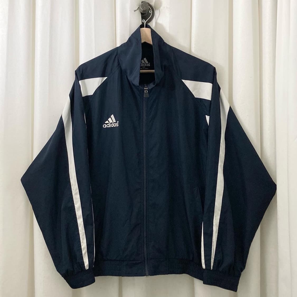 아디다스 네이비 화이트라인 윈드브레이커 상품이미지1