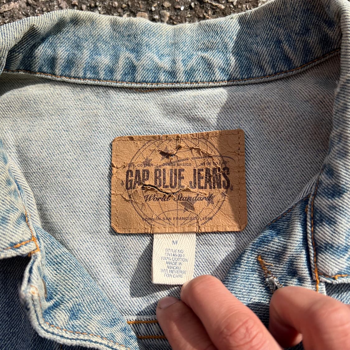90년대 갭 청자켓 상품이미지3