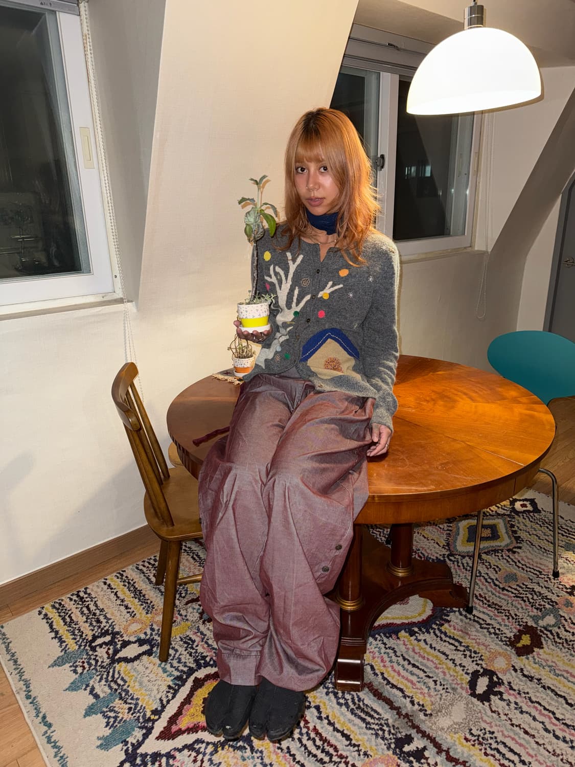 MAX&CO red detail pants 상품이미지3