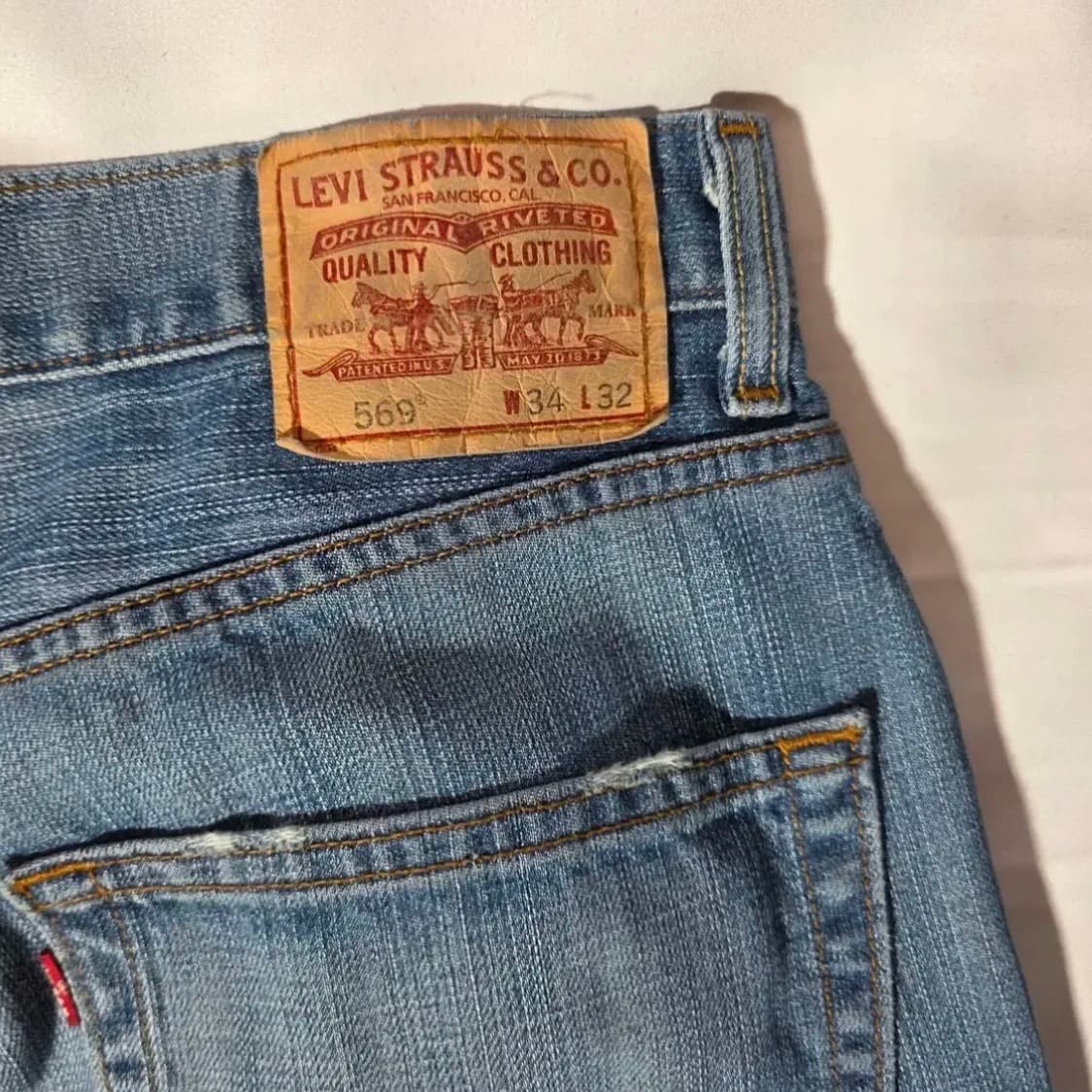 [W34L32]00s 리바이스 LEVIS 569 루즈스트레이트핏 데님팬츠 상품이미지4