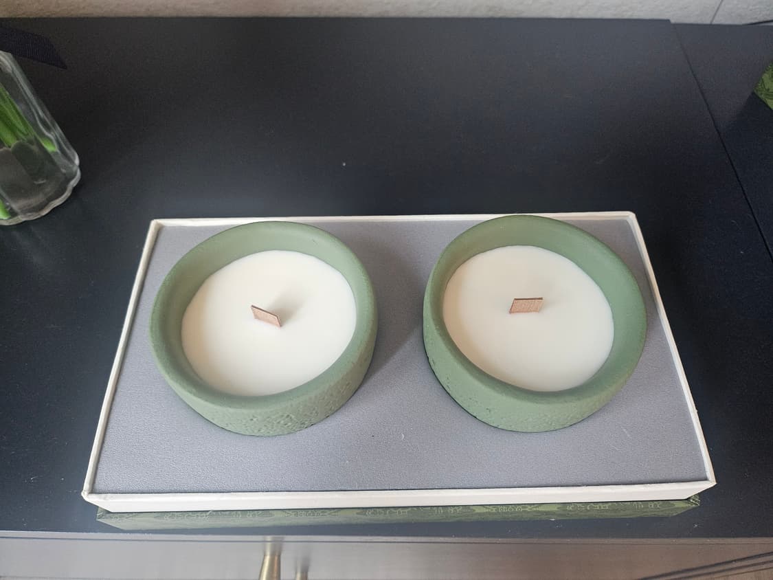 올리브 도자기캔들 2구 상품이미지2