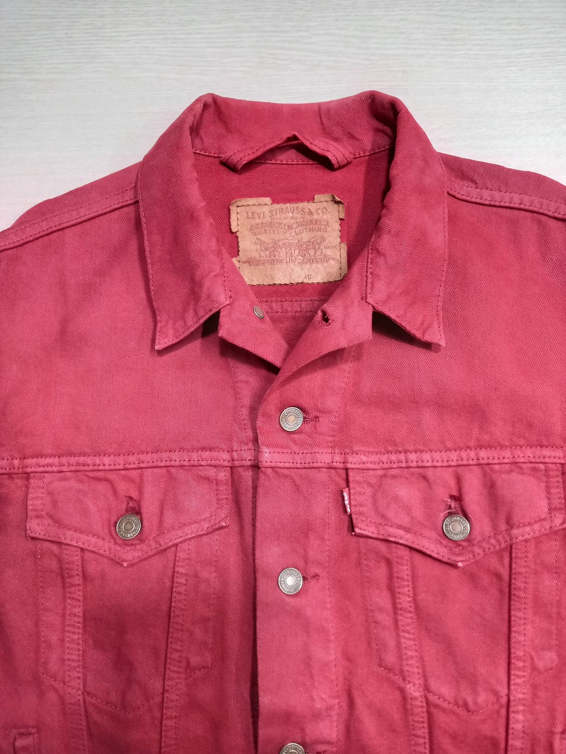 M95 90's 리바이스 Canada 데님자켓 레드 M-990 상품이미지4