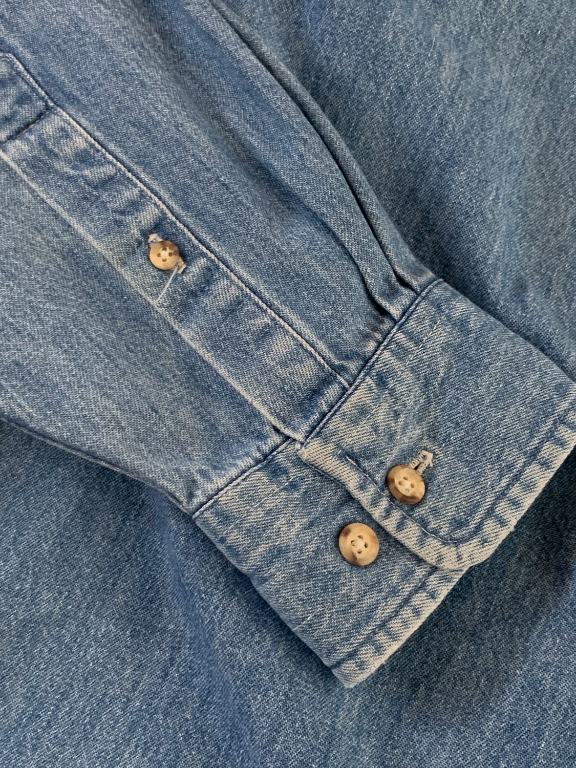 90s 갭 데님 버튼다운 셔츠 Made in USA 상품이미지5