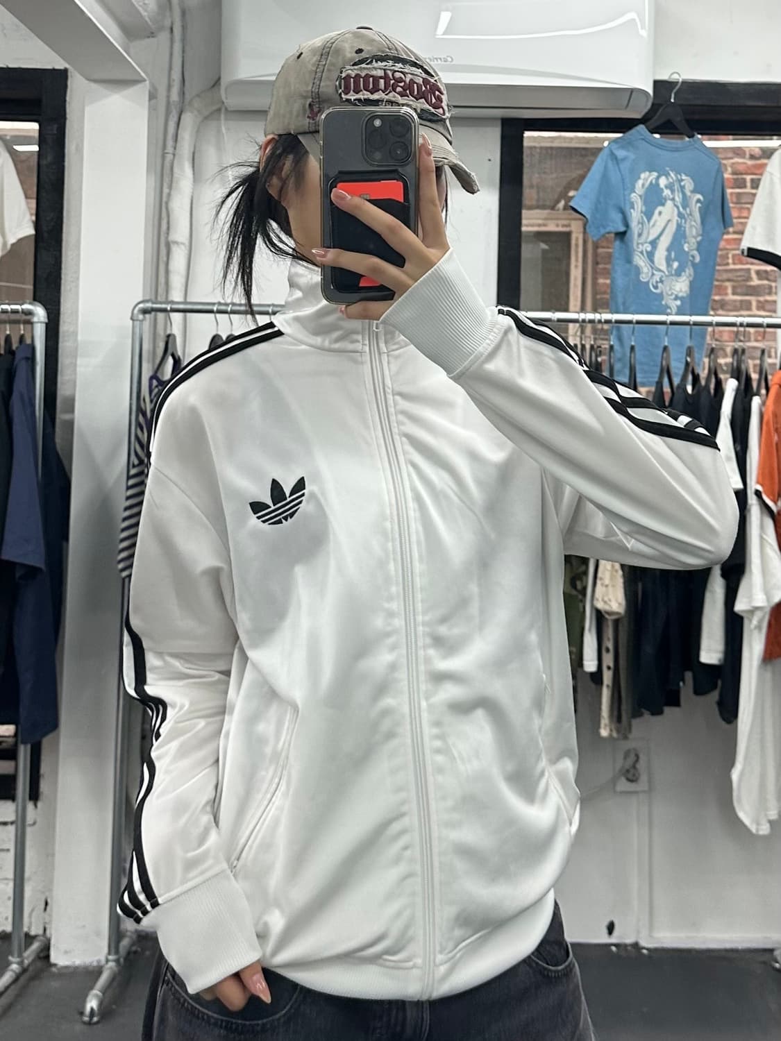 아디다스 구 파이어버드 화이트 져지 상품이미지4