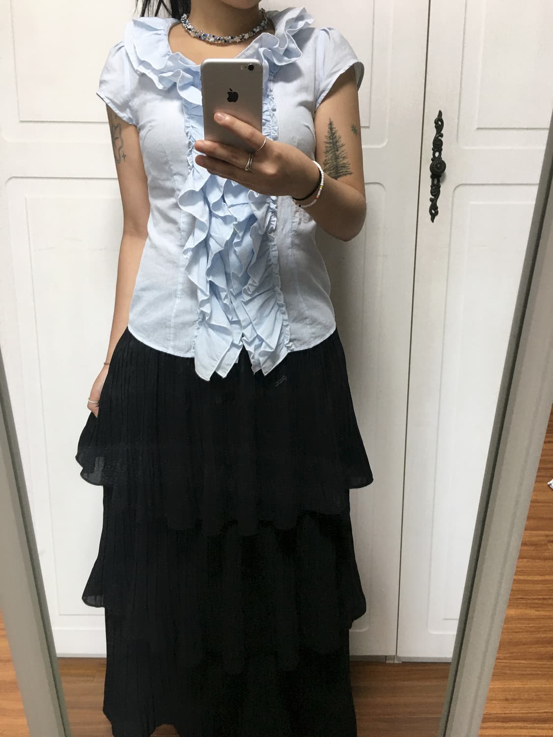 캉캉 long skirt 상품이미지3