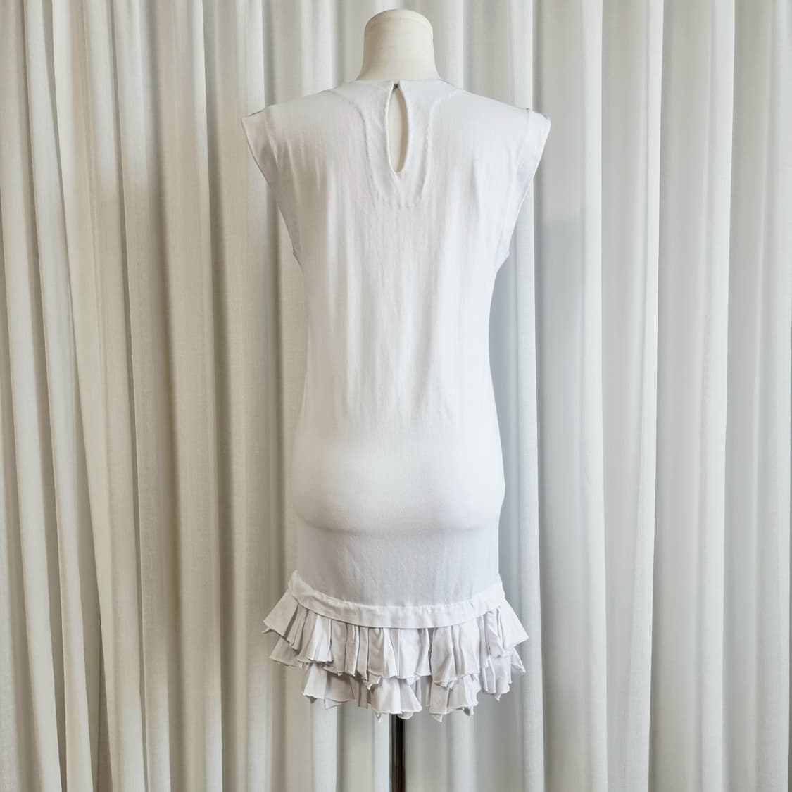 miumiu 미우미우 프릴단 코튼 원피스 (55/표기38) 상품이미지6