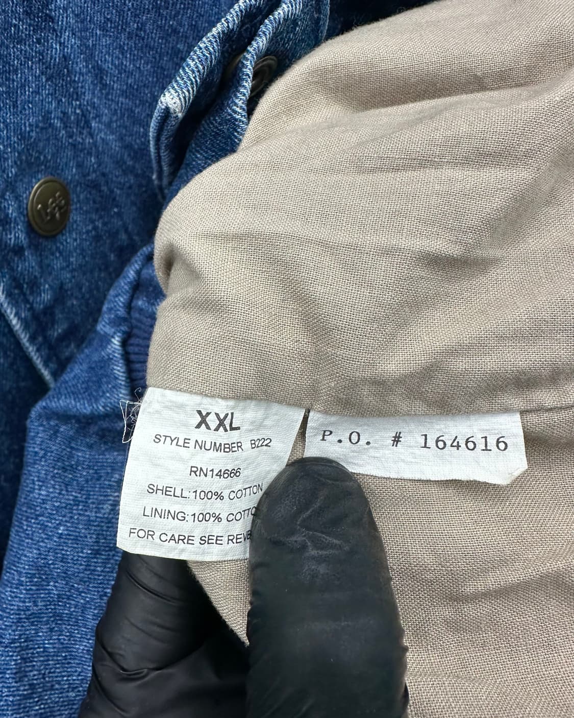 (2XL)90'S LEE 데님 스타디움 자켓-M1820 상품이미지7