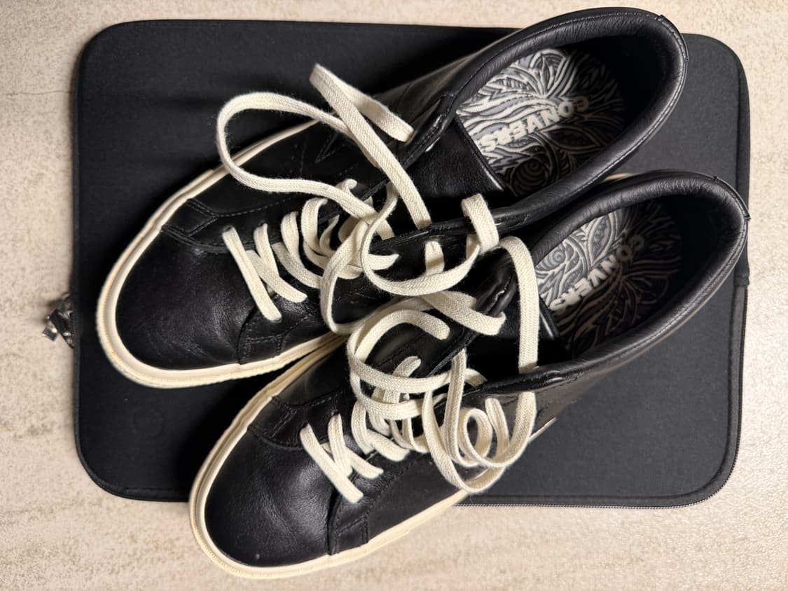 컨버스 원스타 레더 블랙 280 상품이미지1