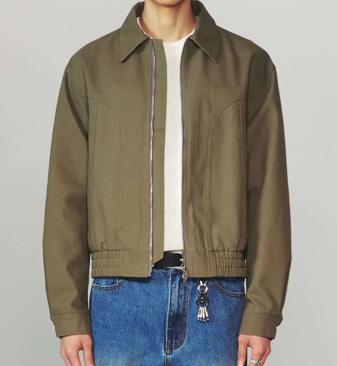 인템포무드 웨스턴 트윌 코튼 재킷 라이트카키 m 상품이미지2