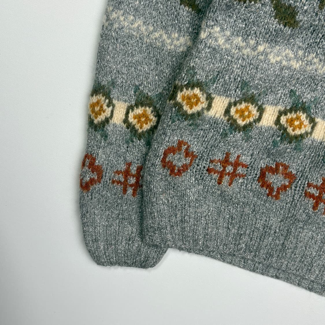 80s L.L.beam flower pattern sweater knit 상품이미지6