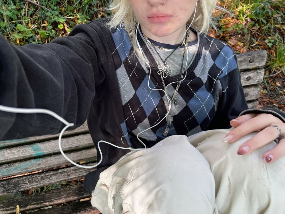 Nautica 노티카 아가일패턴 니트 XL 상품이미지8